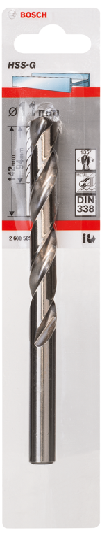 Bosch HSS Drill Bit 11mm x 142mm (Pack of 1)