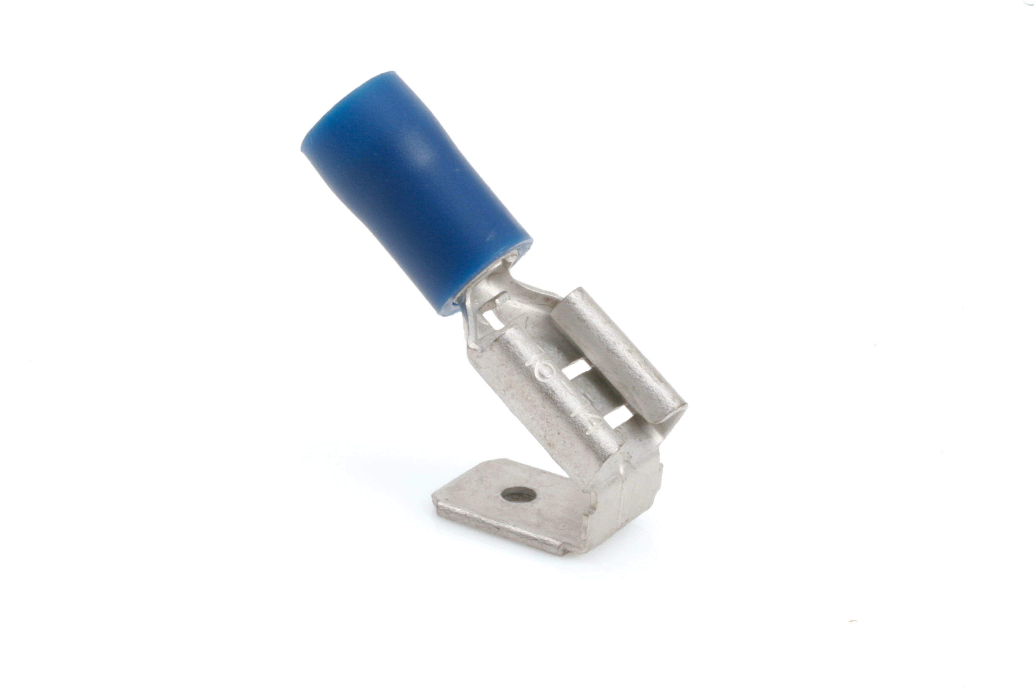 Term Tech 6.3mm Pre-Insulated Piggy Back Terminal Blue (Pack of 100)