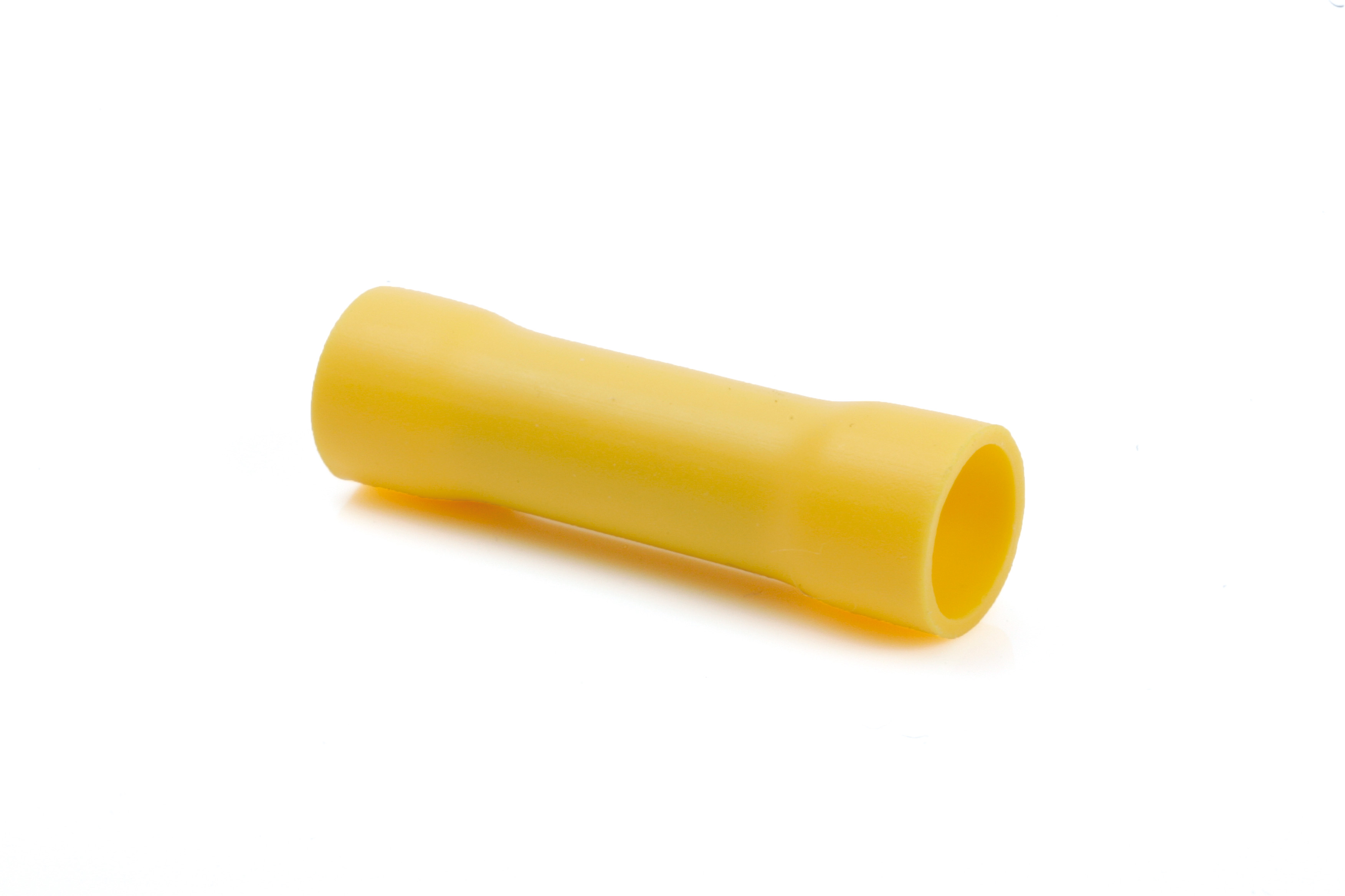 Term Tech 2 x 4-6mm² Pre-Insulated Butt Splice Connector Terminal Yellow (Pack of 100)