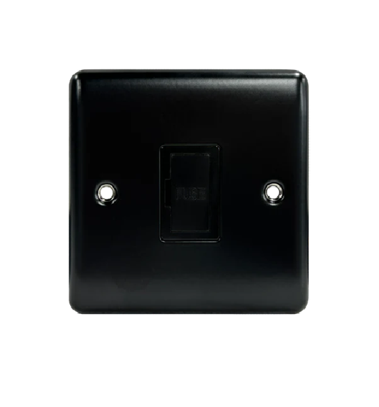 Thrion 13A Unswitched Fused Spur Matt Black
