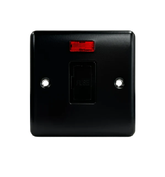 Thrion 13A Unswitched Fused Spur With Neon Matt Black