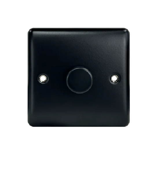 Thrion 1 Gang LED Dimmer (1 X 100W) Matt Black
