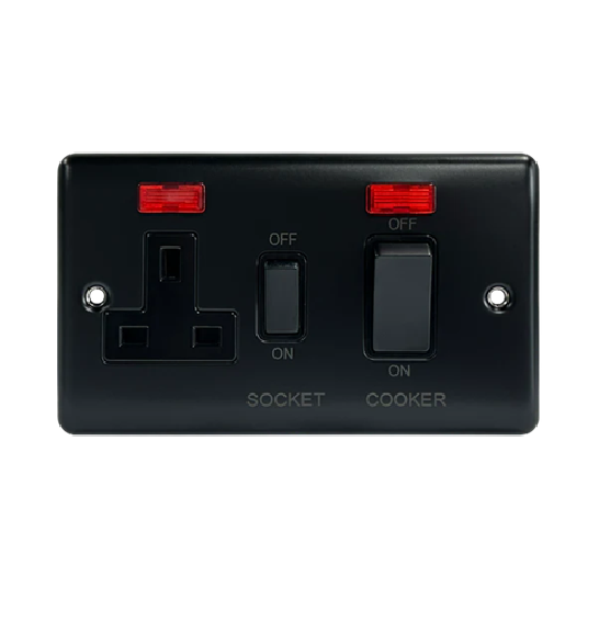 Thrion 45A Cooker Control Unit with Neon Matt Black