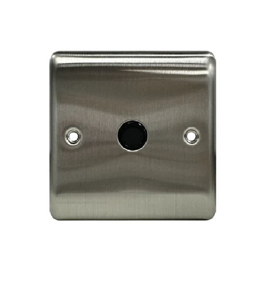 Thrion 20A Flex Outlet Brushed Chrome With Black Insert