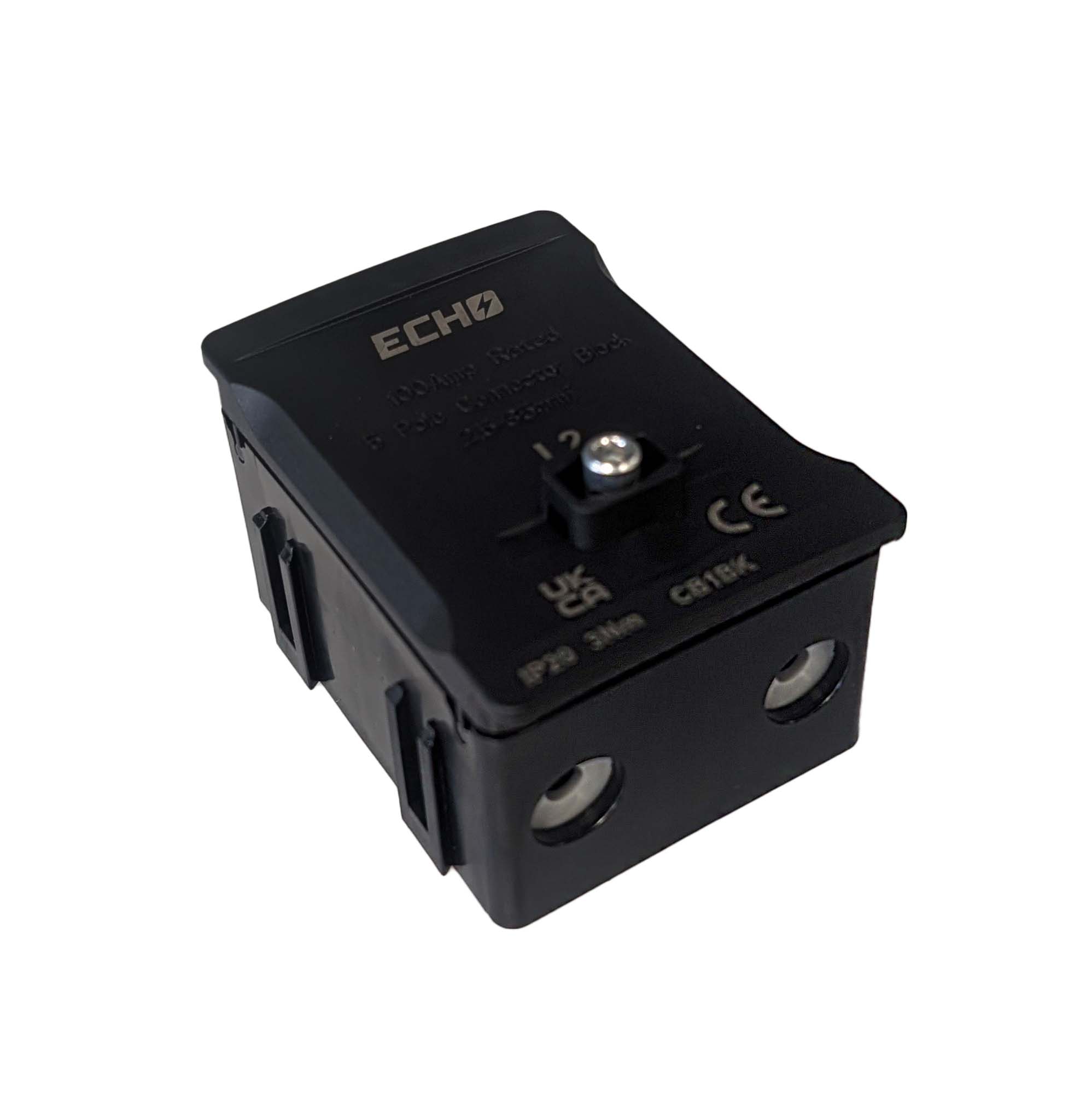 Deligo 5 Way Distribution Terminal Block Black