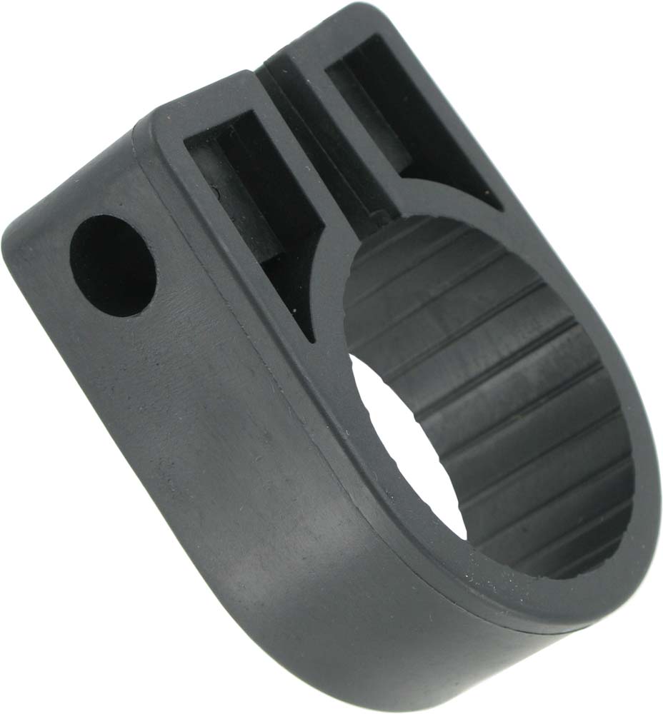 Deligo 45.6-50.8mm Plastic Heavy Duty Cable Cleat Black
