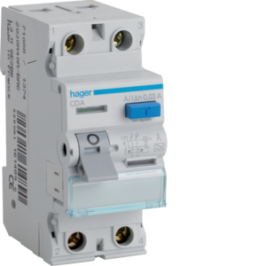 Hager 63A DP 30mA Type A RCD