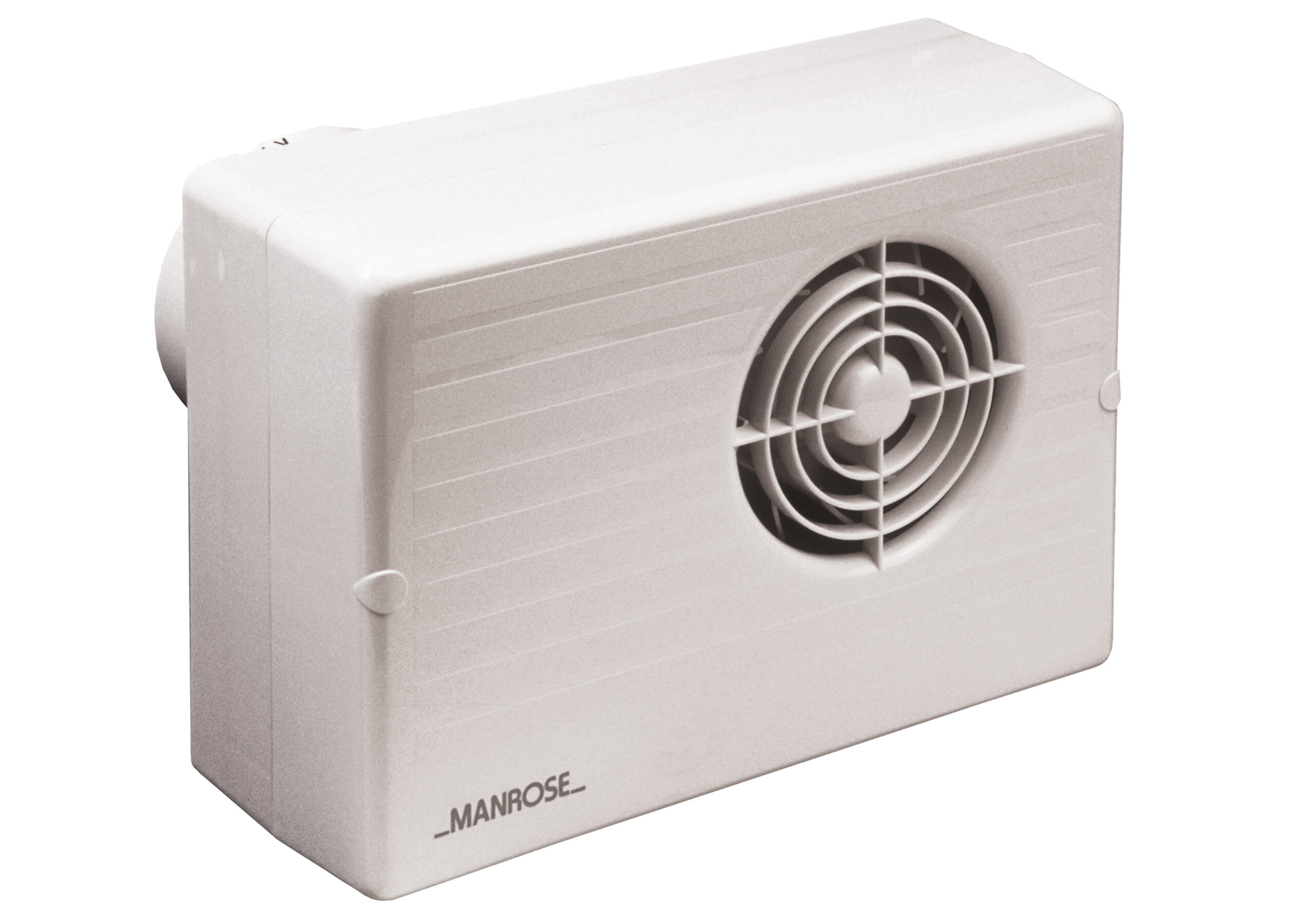 Manrose 100mm High Pressure Centrifugal Bathroom Fan with Humidistat and Pullcord