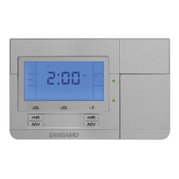 Sangamo Choice+ 2 Channel 24 Hour / 7 Day Digital Programmer Silver