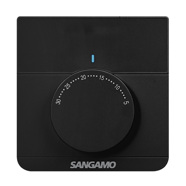 Sangamo Choice+ 10A Electronic Room Thermostat Black