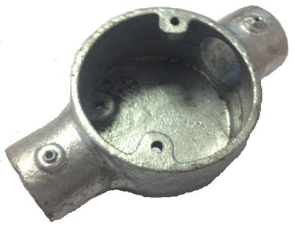 Conlok 25mm Galvanised Through Box