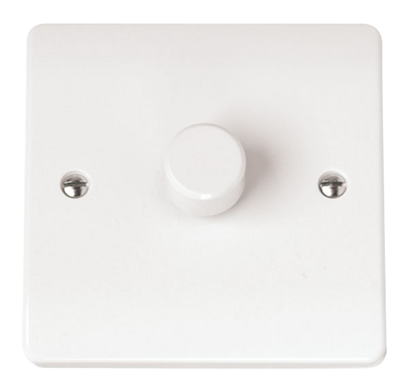 Click Mode 1 Gang 2 Way 400Va Dimmer Switch White