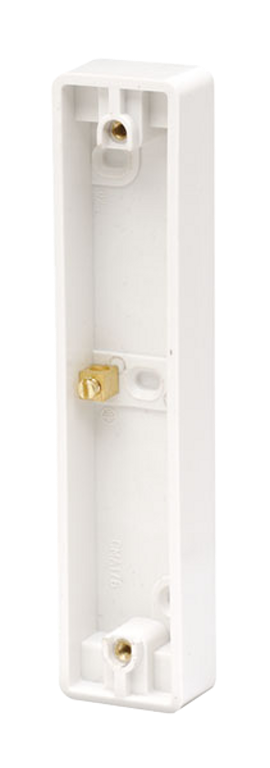 Click Mode 2 Gang 19mm Architrave Pattress Box White