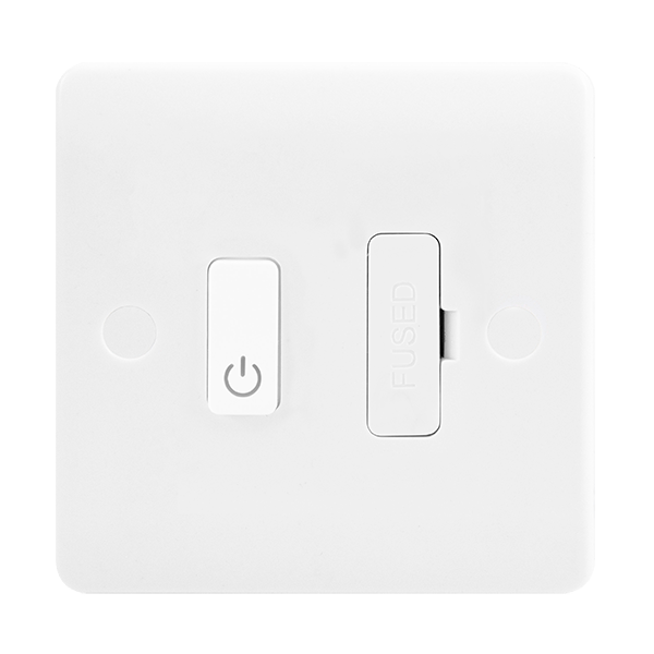 Click Smart+ 13A 1 Gang Zigbee Smart Switched Fused Spur White