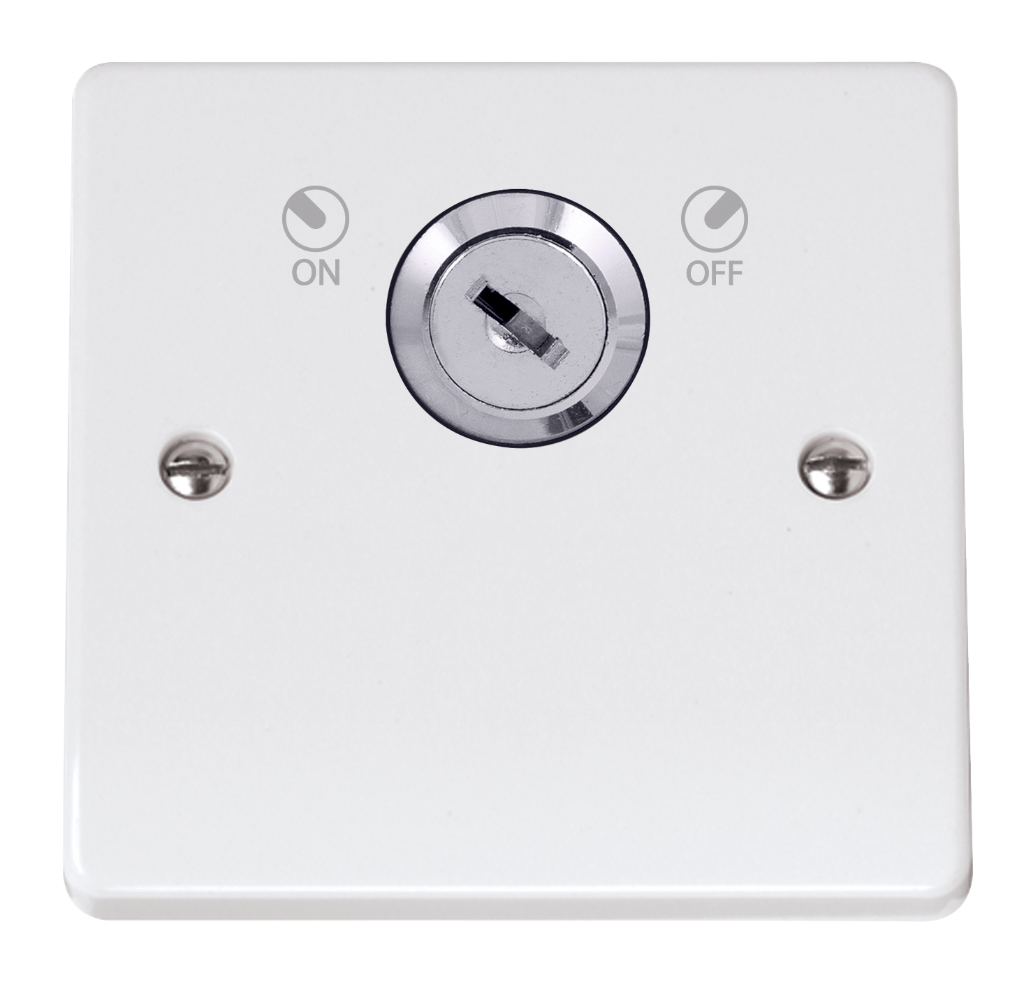 Click Mode 20A 1 Gang DP Key Lockable Switch White