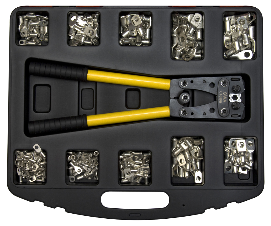 SWA 6 - 50mm Copper Tube Terminals and Tool Kit Box