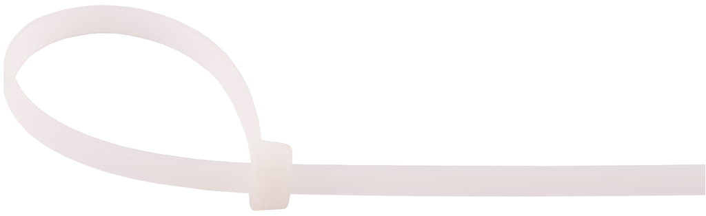 160mm x 4.8mm Nylon Cable Ties Natural (Pack of 100)