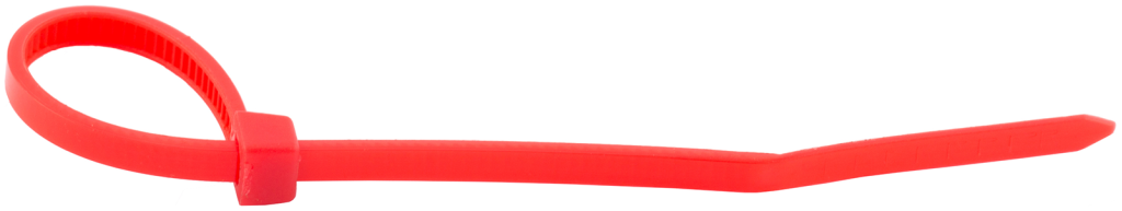 300mm x 4.8mm Nylon Cable Ties Red (Pack of 100)