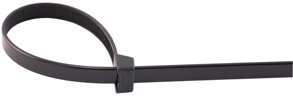 450mm x 8.0mm Nylon Cable Ties Black (Pack of 100)