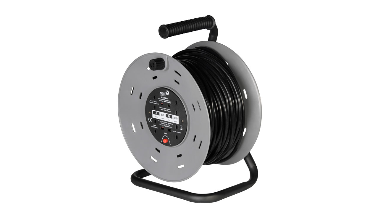 Deta Briticent 240V 13A 4 Gang Extension Cable Reel (50m)