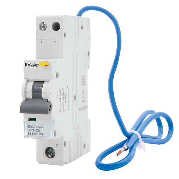 Elucian 32A 6kA 30mA B Curve Bi-Directional RCBO