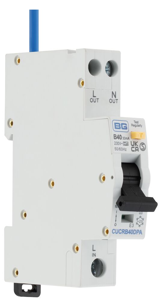 BG 40A DP 1 Module B Curve BI Directional 6kA 30mA Type A RCBO