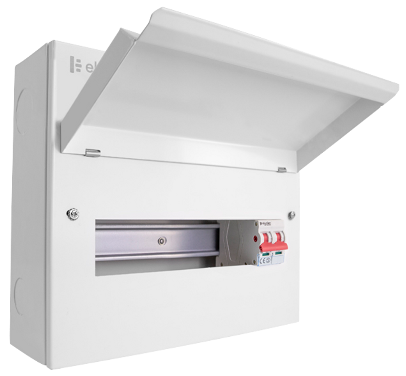 Elucian 10 way 100A Main Switch Metal Consumer Unit