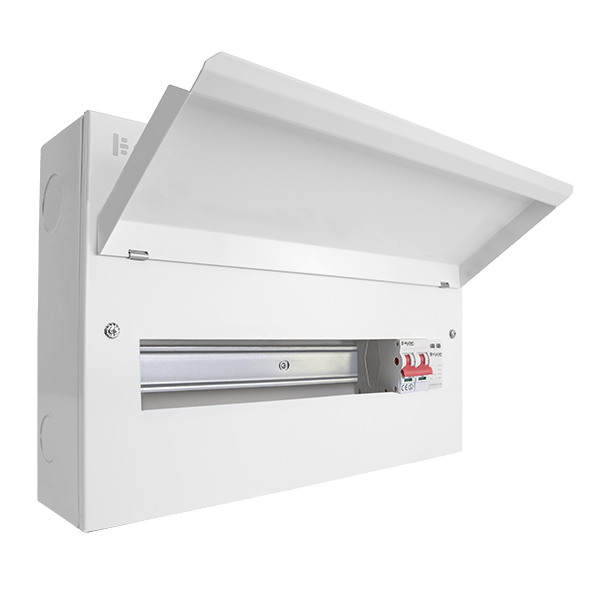 Elucian 15 Way 100A Main Switch Metal Consumer Unit With SPD