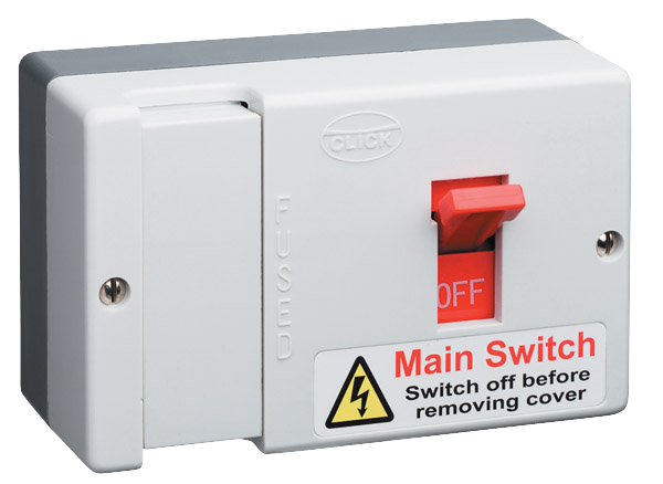 Click Essentials 80A Insulated Fused Main Switch