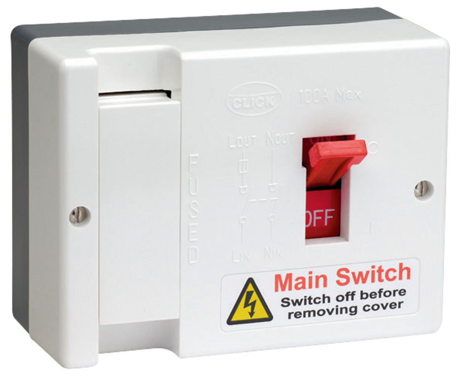 Click Essentials 100A Insulated Fused Main Switch
