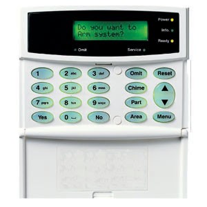 Texecom Veritas Green LCD Keypad White