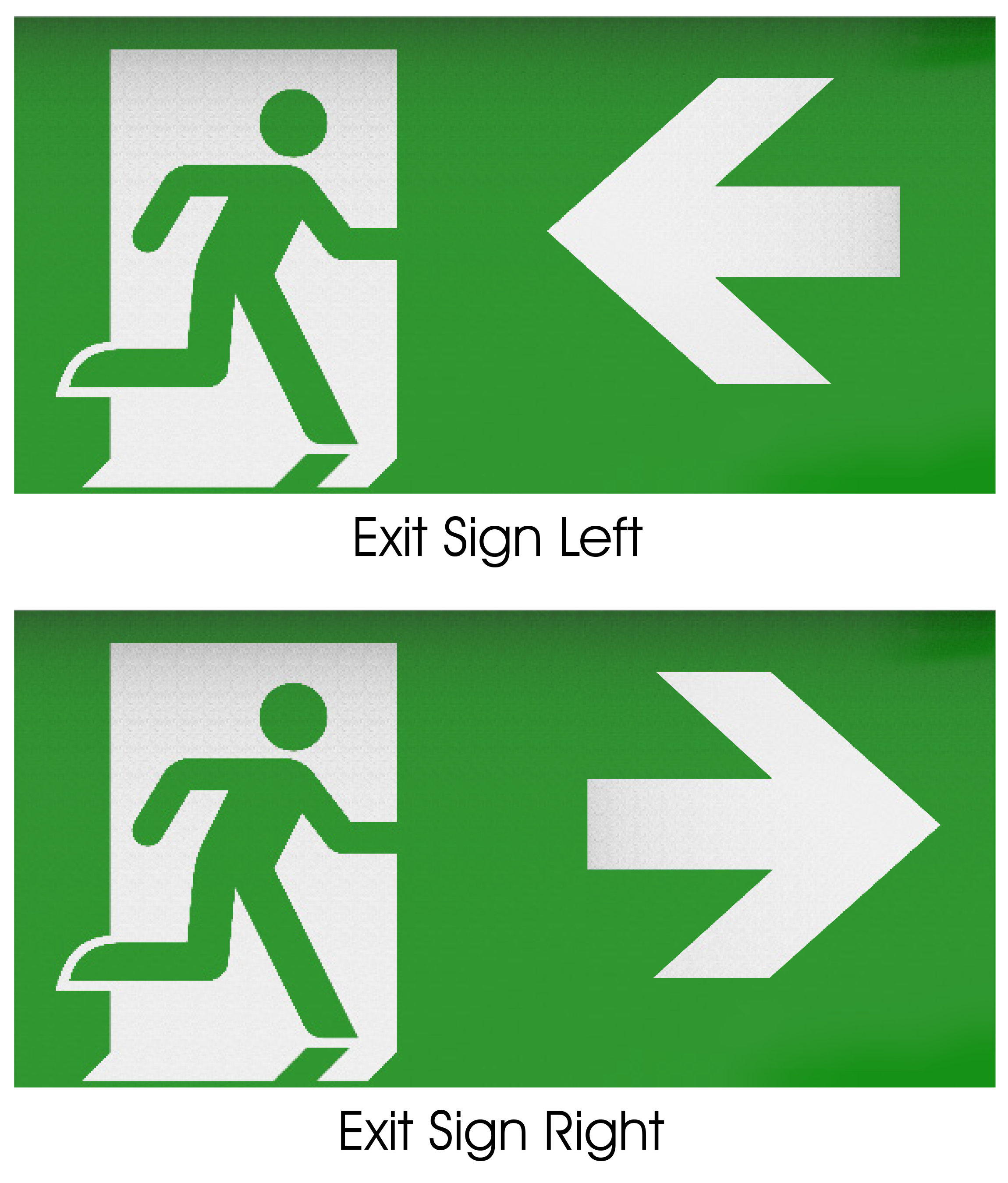 Kosnic Doxa Edge Lit Left/Right Exit Sign