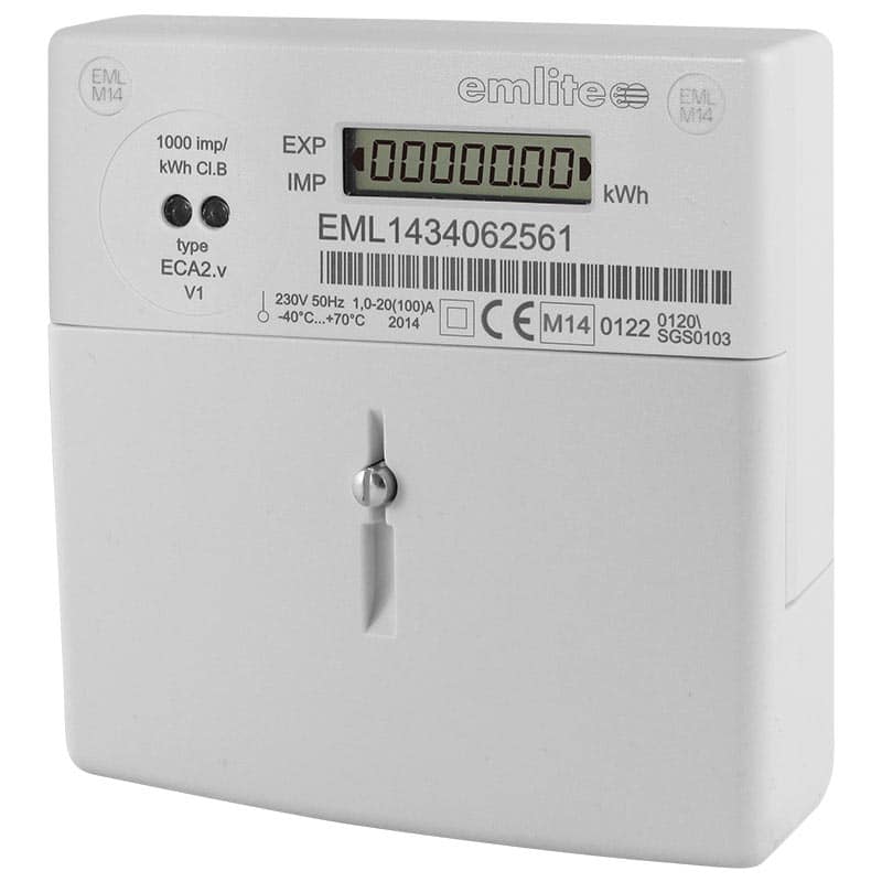 Emlite Single Phase Generation Meter with Extended Cover