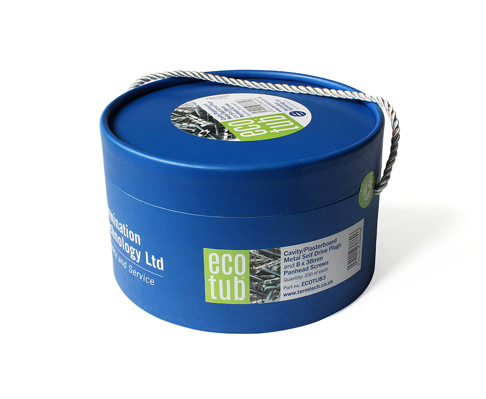 Term Tech Recyclable Ecotub Trade Tub 200 x Metal Plugs/Screws