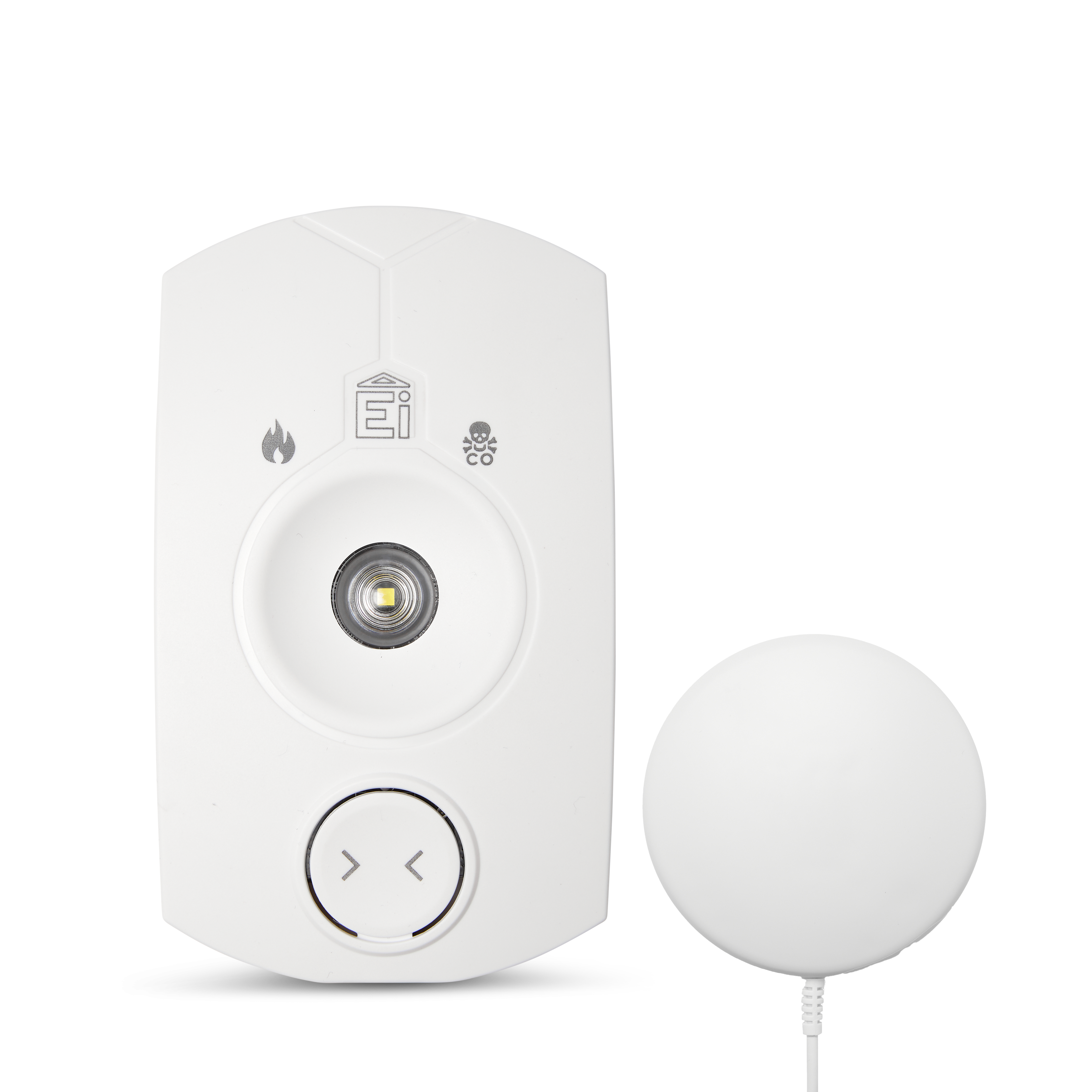 Aico Radiolink Alarm for Deaf/Hard of Hearing with Strobe & Vibrating Pad and Battery Backup