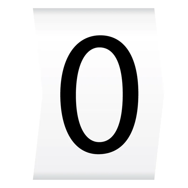 Cablecraft Easi Lok 2.8-5mm Black on White Cable Marker (0) (Reel of 1000)