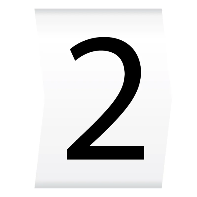 Cablecraft Easi Lok 2.8-5mm Black on White Cable Marker (2) (Reel of 1000)