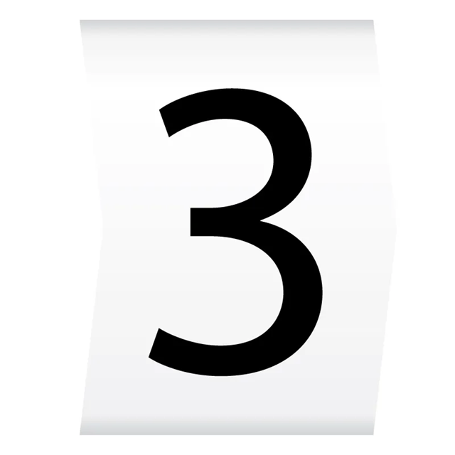 Cablecraft Easi Lok 2.8-5mm Black on White Cable Marker (3) (Reel of 1000)