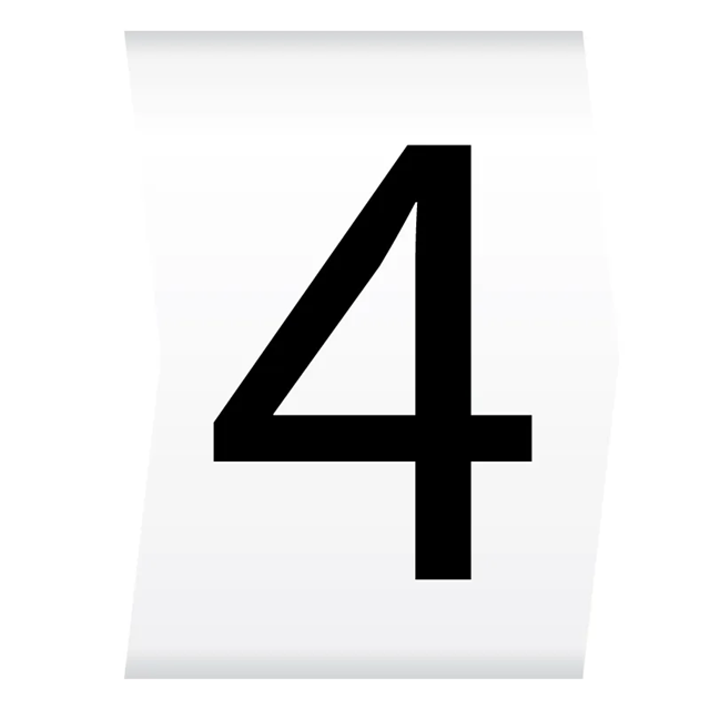 Cablecraft Easi Lok 2.8-5mm Black on White Cable Marker (4) (Reel of 1000)