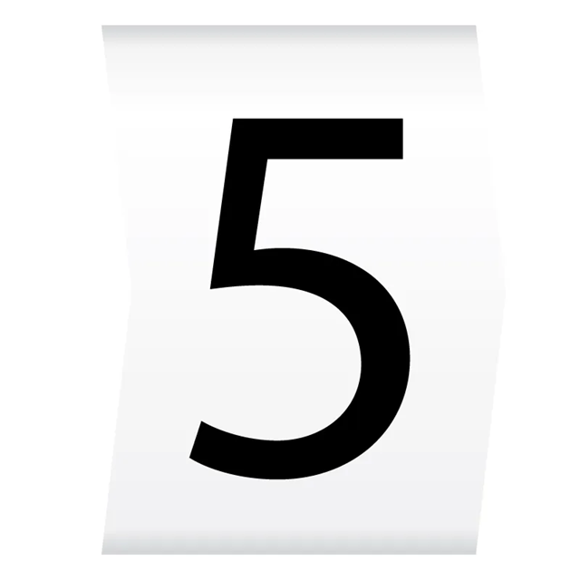 Cablecraft Easi Lok 2.8-5mm Black on White Cable Marker (5) (Reel of 1000)