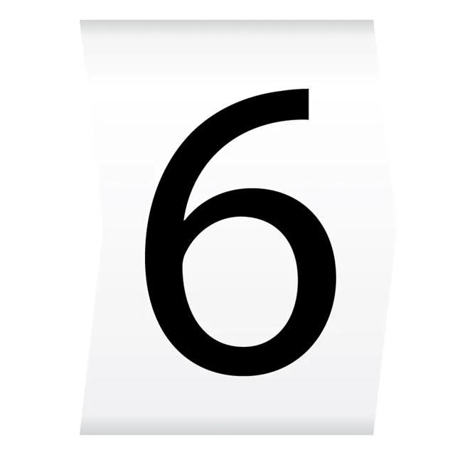 Cablecraft Easi Lok 2.8-5mm Black on White Cable Marker (6) (Reel of 1000)