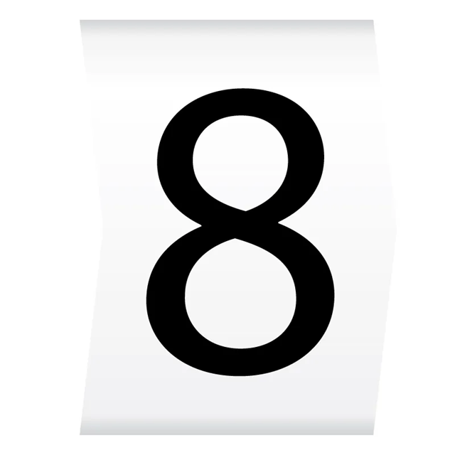 Cablecraft Easi Lok 2.8-5mm Black on White Cable Marker (8) (Reel of 1000)