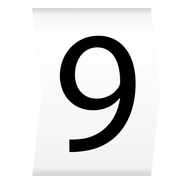 Cablecraft Easi Lok 2.8-5mm Black on White Cable Marker (9) (Reel of 1000)