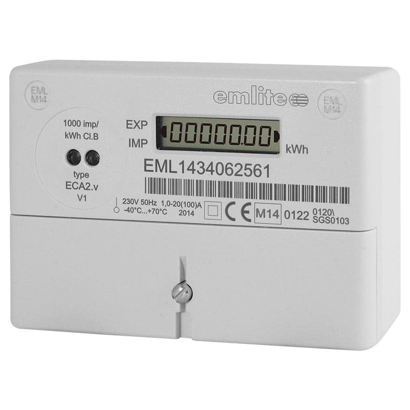 Emlite 100A Single Phase Digital Standard Meter