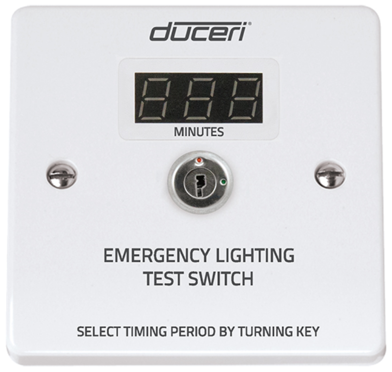 ESP Duceri 16A 220-240V LED Emergency Light Test Switch With Digital Display