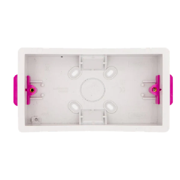 Thrion 35mm 2 Gang Cavity Box (3mm Wall Thickness)