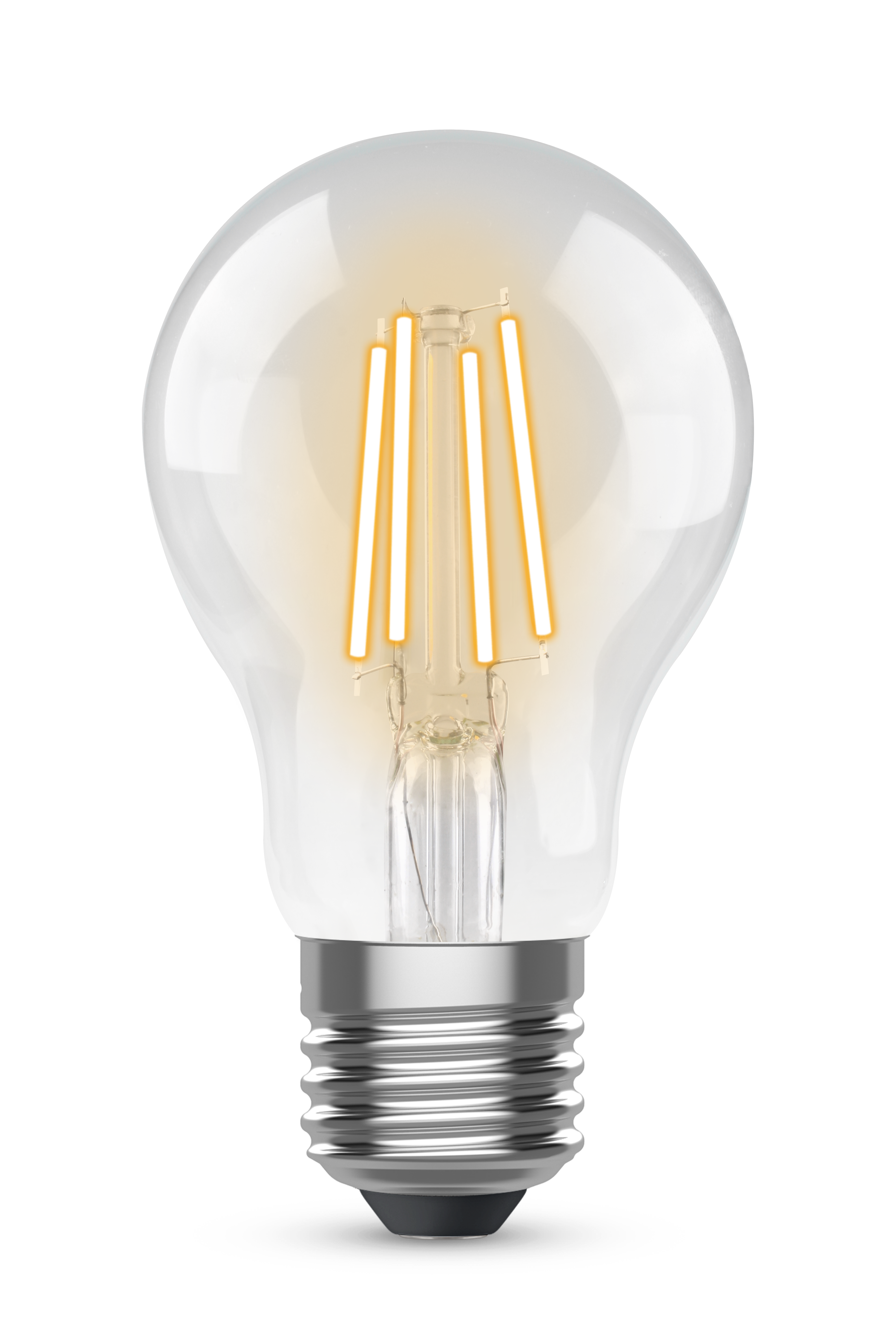 Kosnic 470lm 4.2W LED Non Dimmable E27 Clear Filament GLS A60 Lamp 4000K