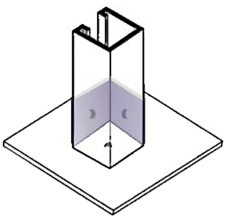 CSS 41mm x 41mm Single Channel Base Plate