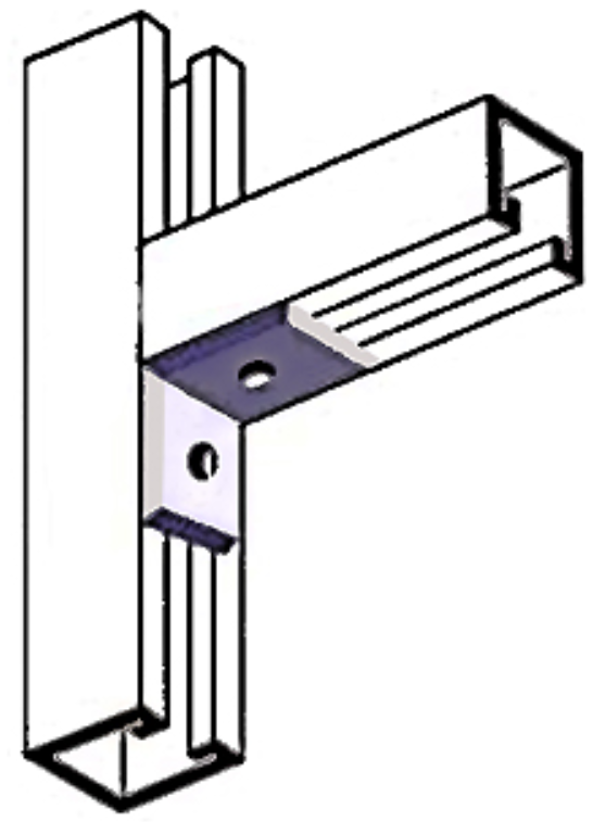 CSS 2 Hole 90 Degree Angle Bracket