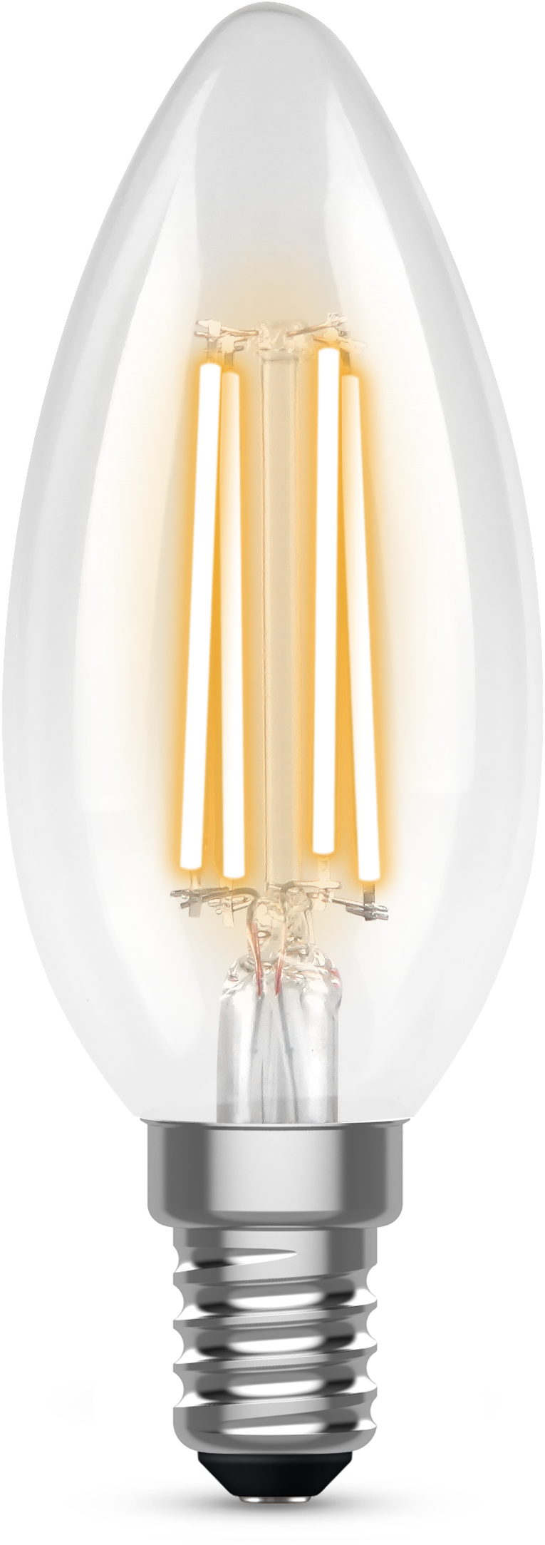 Kosnic 470lm 4.2W E14 Clear Filament Candle Lamp 2700K